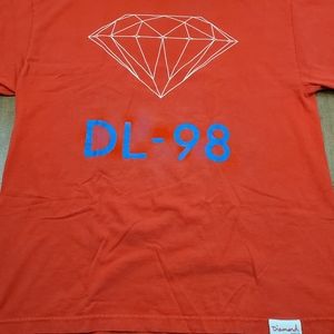 Diamond Supply Co Men's T Shirt Size XL Made In USA Red Graphic Tee Used